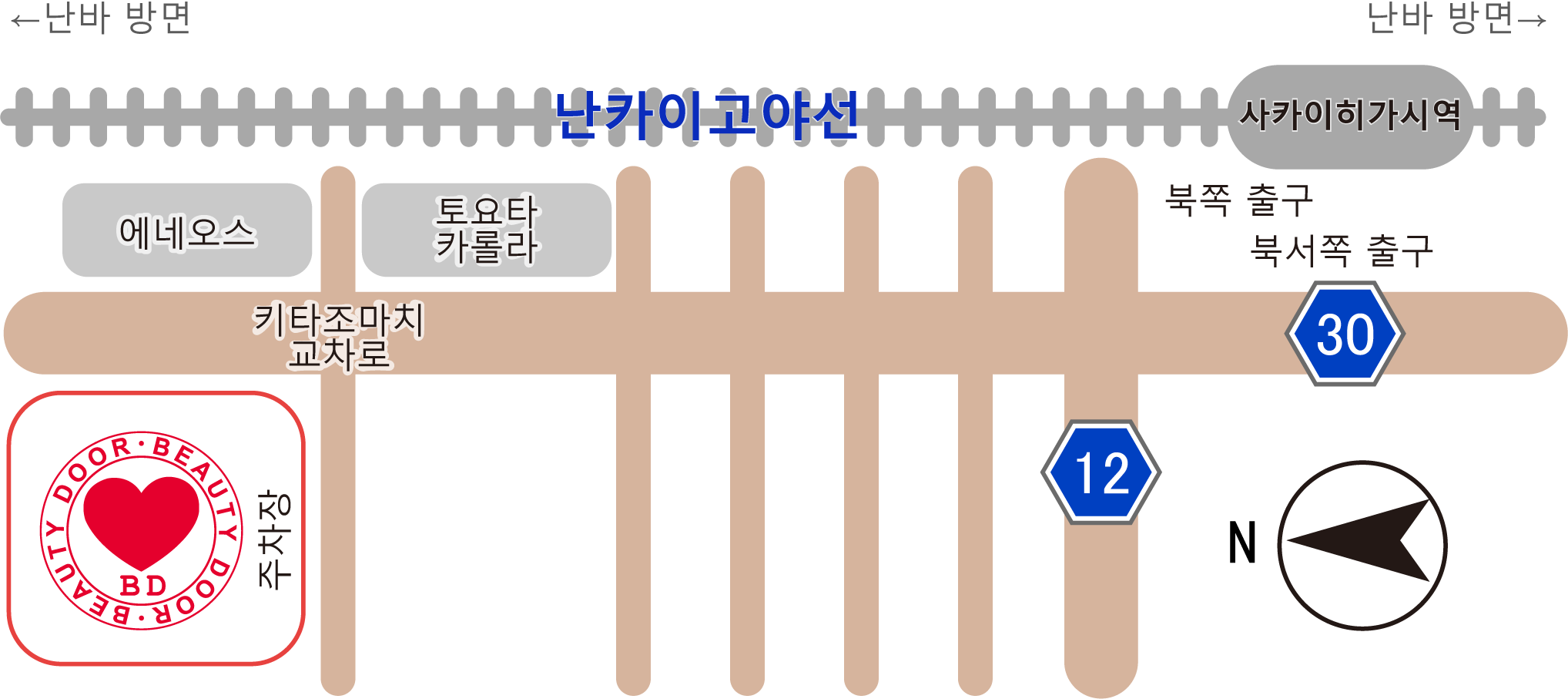 뷰티도어　map